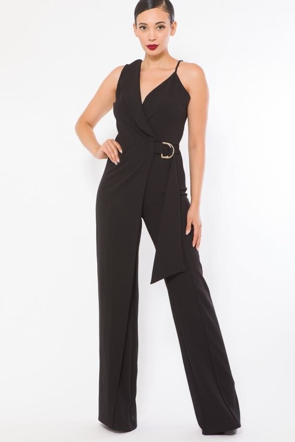 Cape Detailed Fashion Jumpsuit